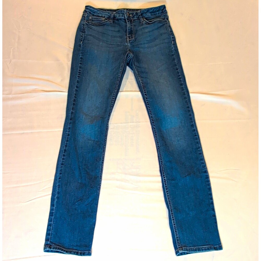 Calvin Klein Jeans Womens Skinny Solid Blue Denim Jeans 5-Pocket Size 8 x 32